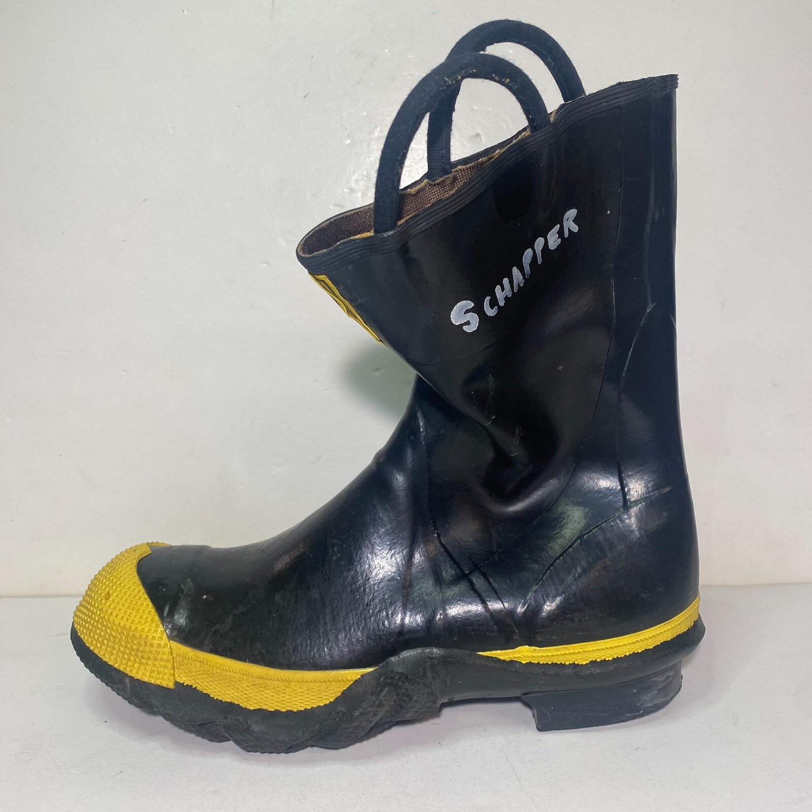 Ranger Rubber Co Firemaster Steel Midsole Boots Size 10 12" High USA