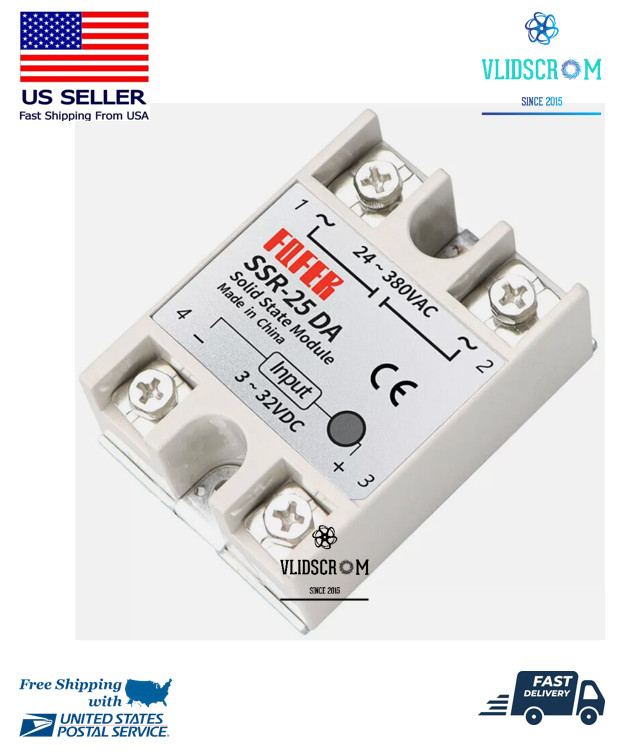 SSR-40 Solid State Relay Module 40A DC 3-32V Input AC2 5-220V Output