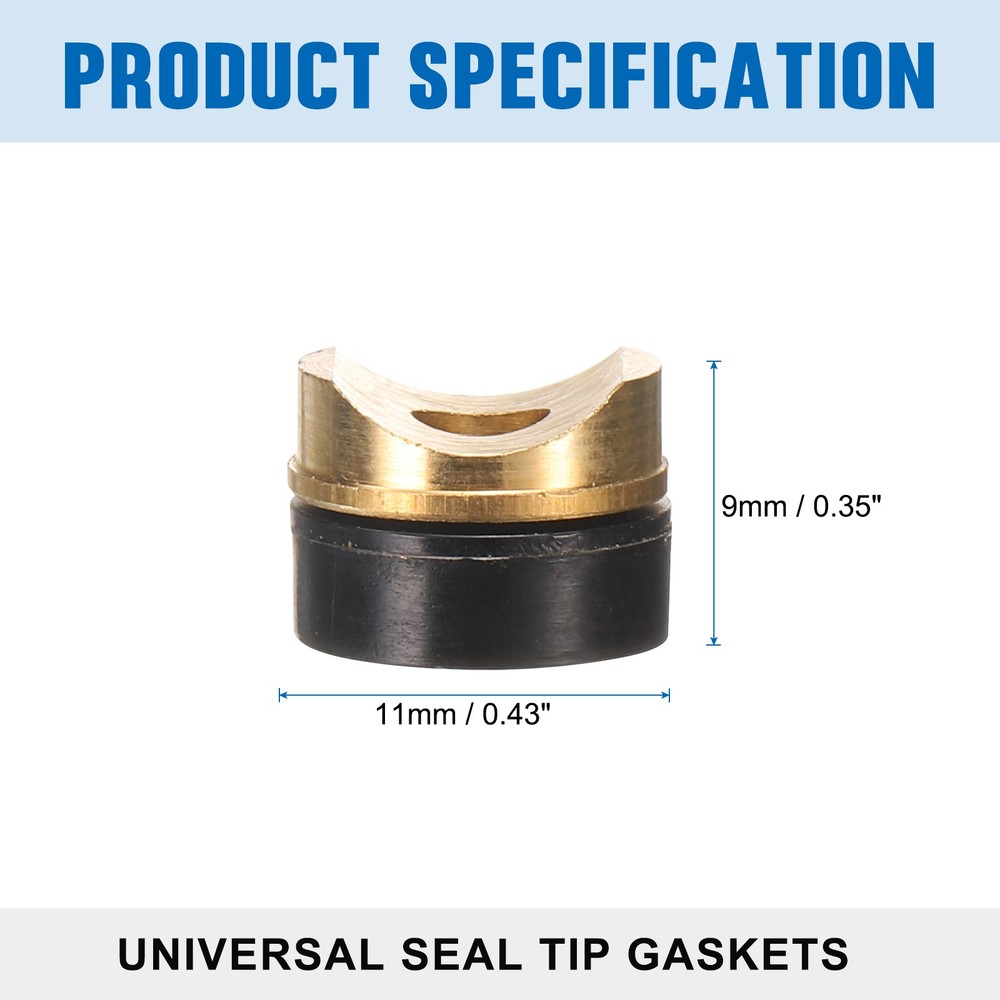8 Pcs Tip Seals, Airless Spray Gun Seals, Brass