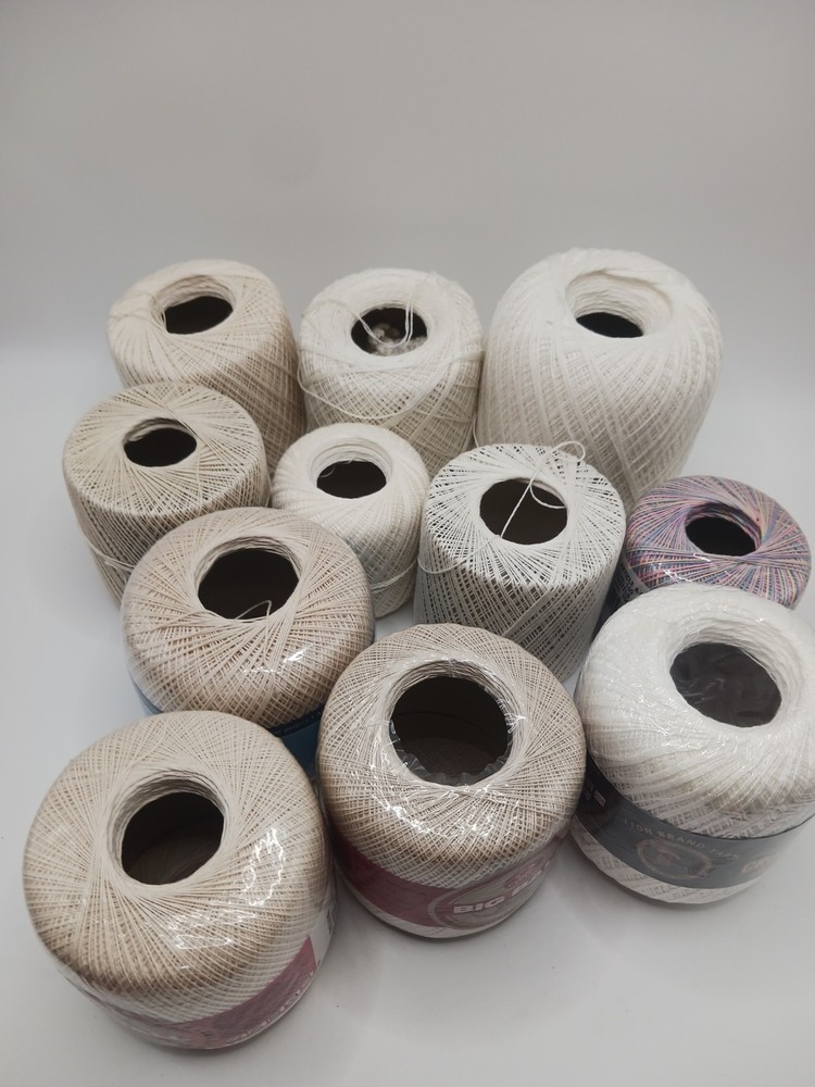 11 Spools of Variety Crochet Thread