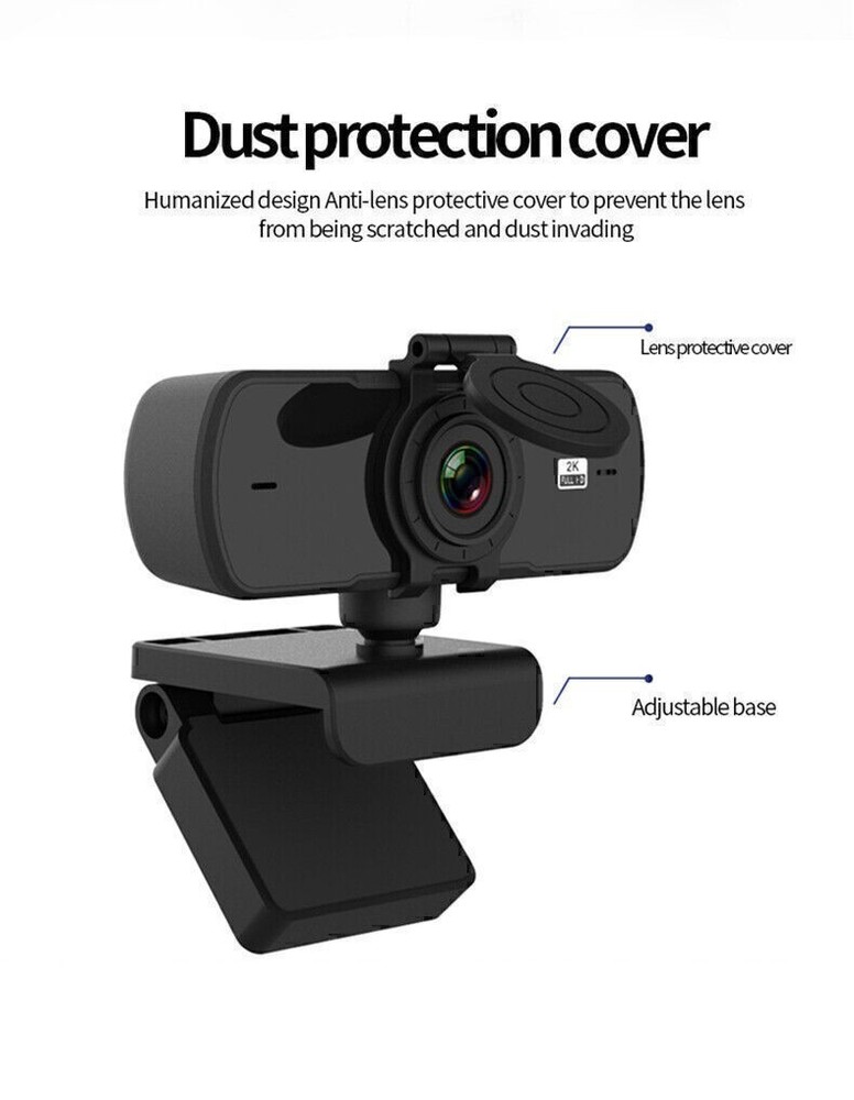 2040*1080P Webcam PC WebCamera with Microphone for Live Broadcast Video Calling
