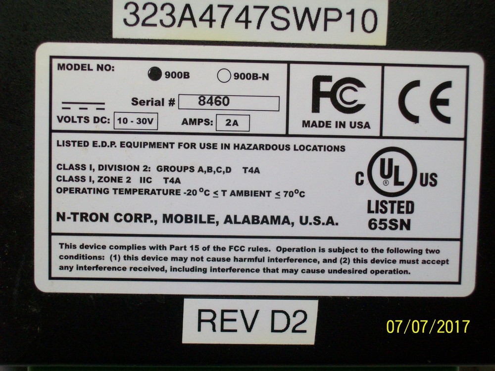 N-TRON 900B ETHERNET SWITCH CHASSIS *ONLY*