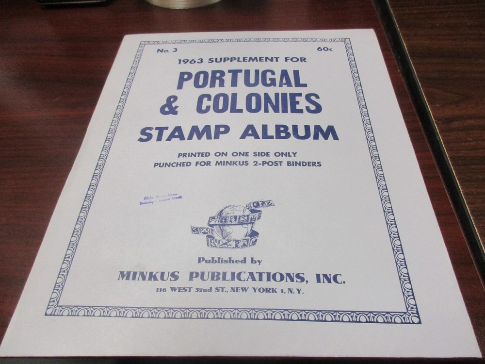 "MINKUS"  1963  SUPPLEMENT PORTUGAL and COLONIES  #3  W/FREE SHIPPING!!!