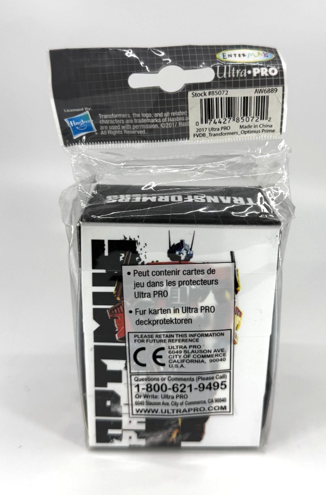 Ultra Pro Transformers Optimus Prime Deck Box