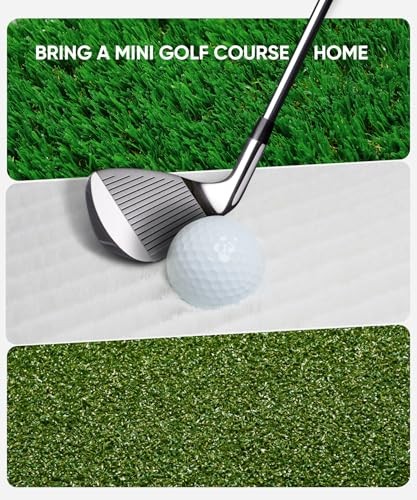 Golf Hitting Mat System Includes Bunker, Fairway and Rough Replaceable Mat,