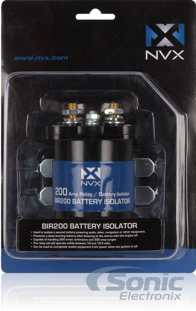 NEW! NVX BIR200 200 Amp Mobile Audio Relay and Battery Isolator