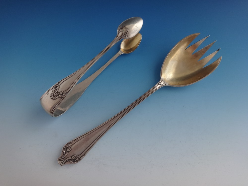 Austrian 800 Silver Flatware Set For 12 Service Massive 146 Pieces Beautiful!