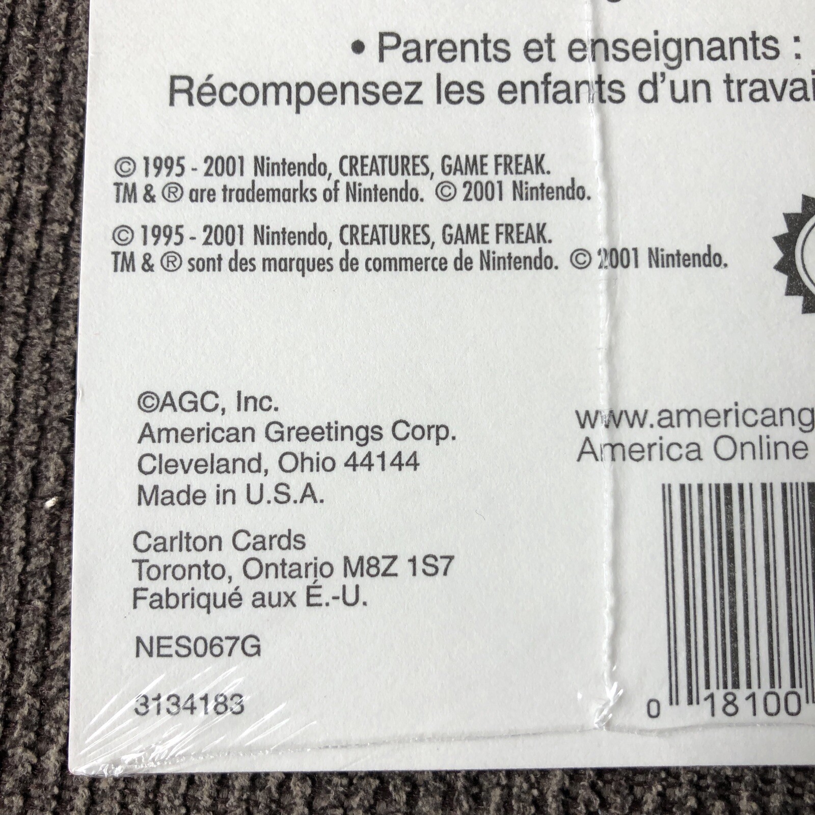 VTG 2 pkg POKEMON STICKERS new 4 total sheets Stickety-Doo-Da Nintendo Pokémon