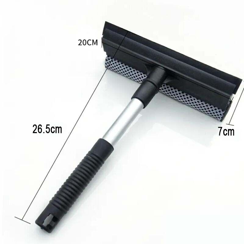 Handle Windshield Squeegee Wiper Scraper Car Window BrushCleaner Double Surface