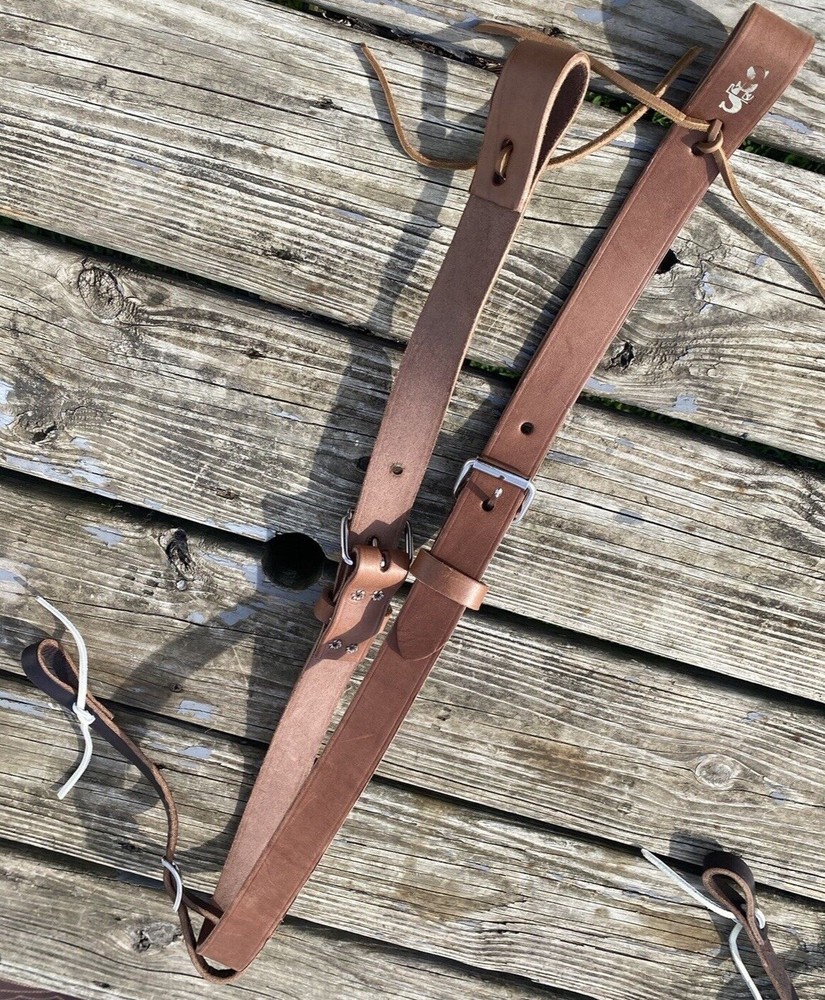 Brown leather complete rear cinch US made
