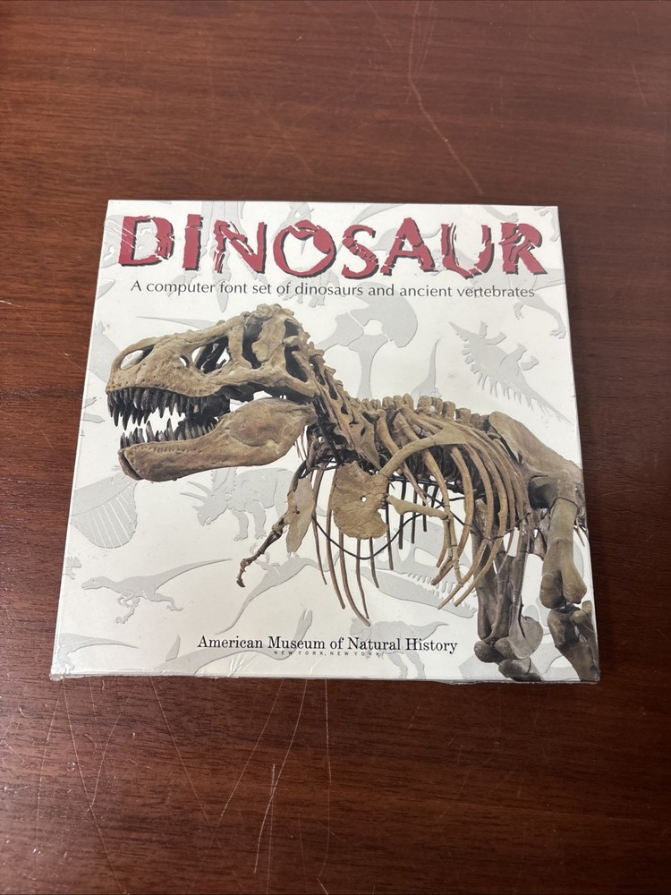 Dinosaur  “Computer Font Set”- 3.5 Disk For Mac OS ***Sealed