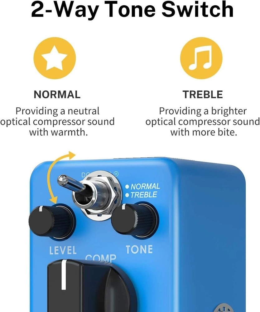 Compressor Pedal - Ultimate Comp 2 Modes Blue