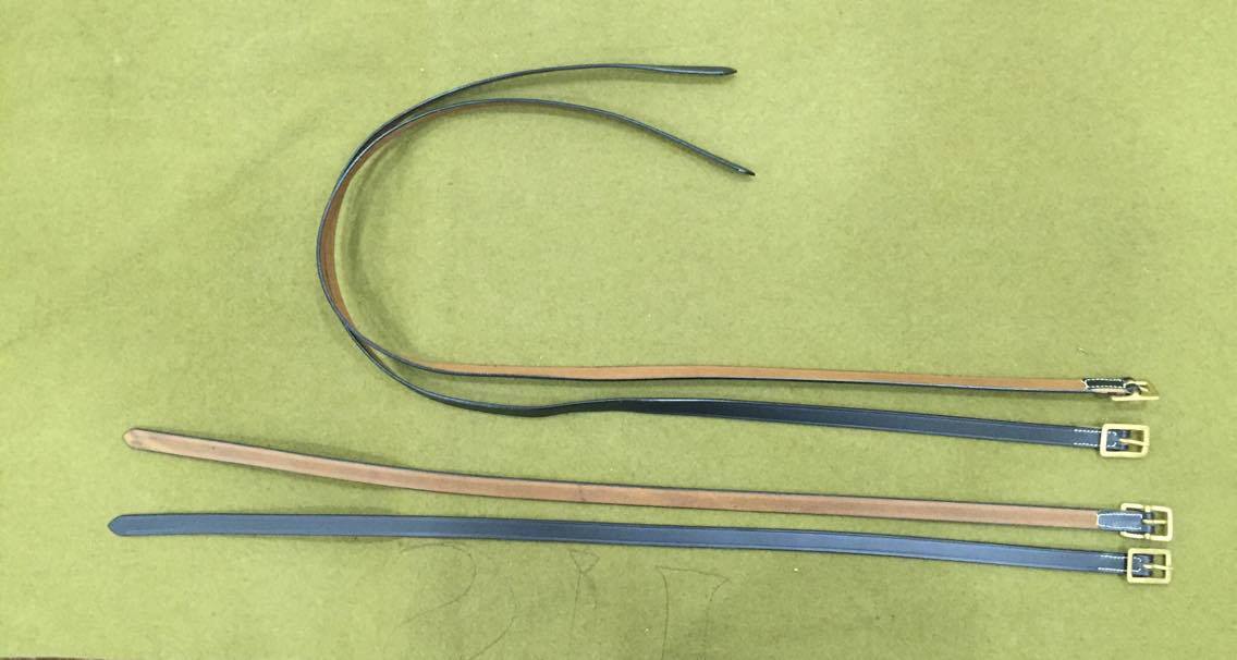 M1885 Leather Coat Straps for McClellan Cavalry Saddle - Set of 6