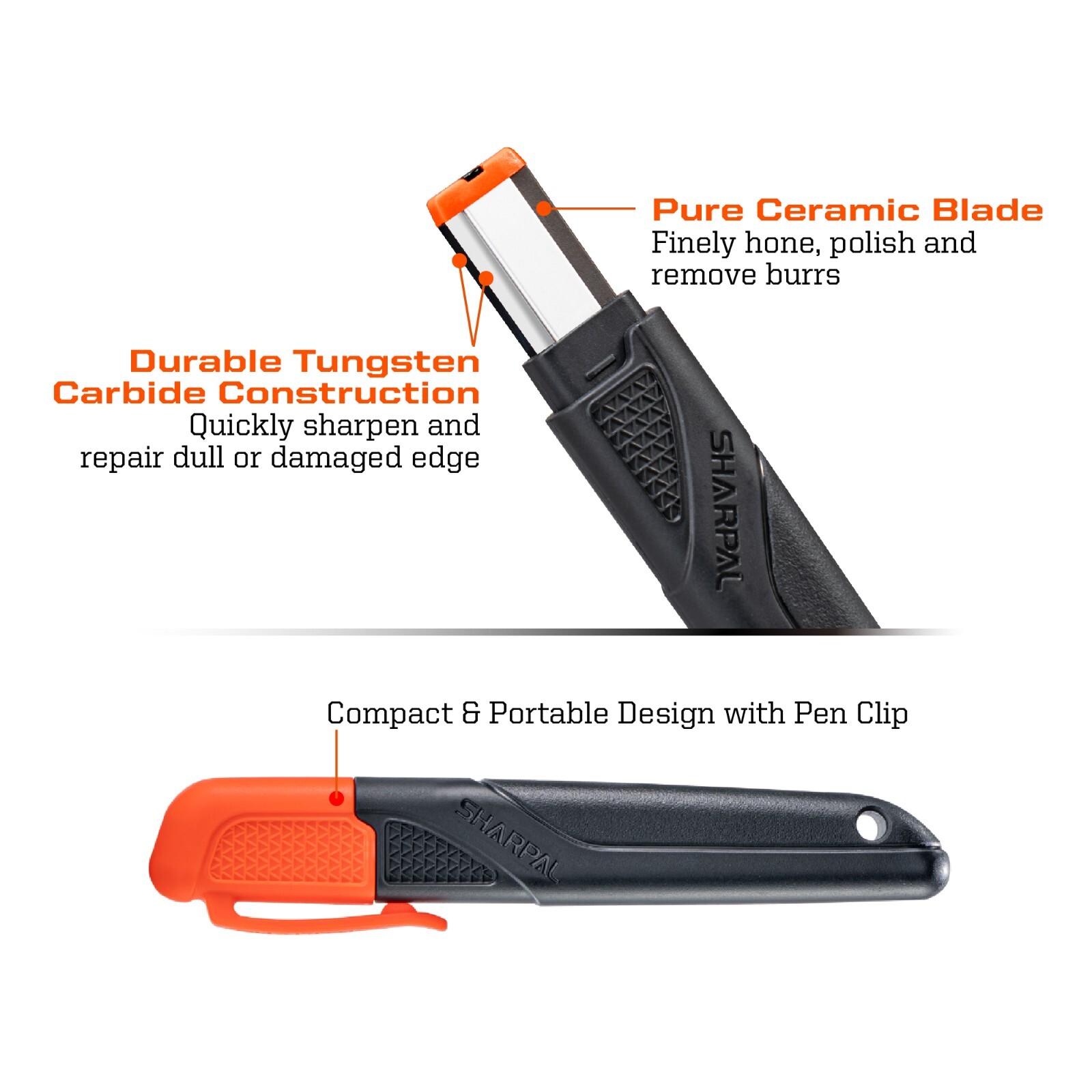 SHARPAL 129N Multipurpose Garden Tool Blade Sharpener for Knife, Pruners, Lopper