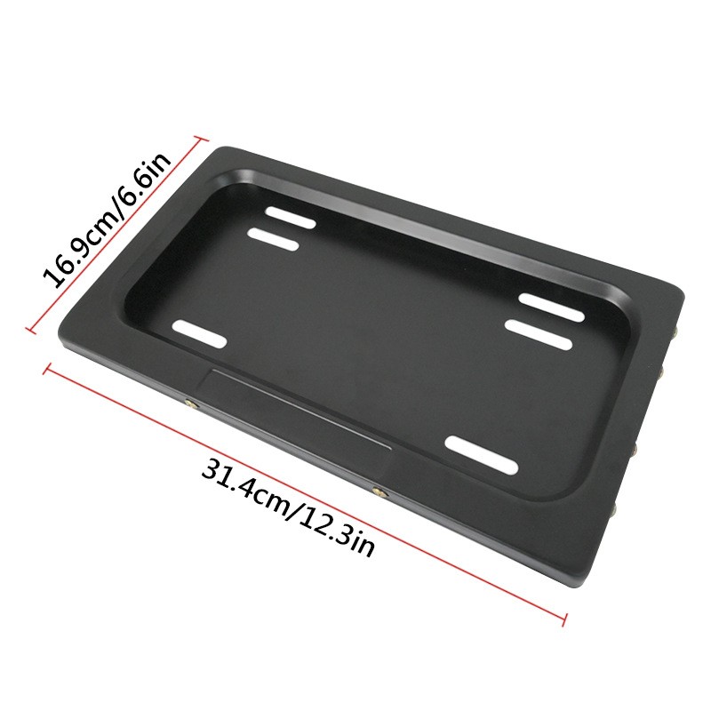 2PCS for Universal License Plate Frames License Plate Tag Holder Front & Back