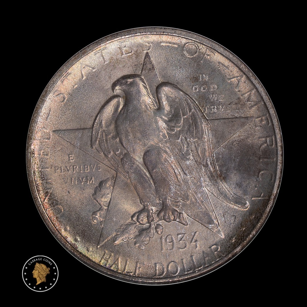 1934 Texas Commemorative Half Dollar 50C NGC MS67 (Fatty)