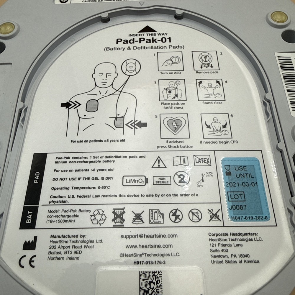 HeartSine SAM300P Samaritan PAD Tested Working