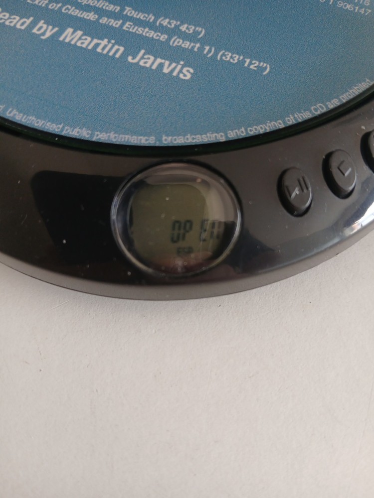 PERSONAL CD PLAYER BUSH MODEL PCD-220C ANTI SHOCK BLACK