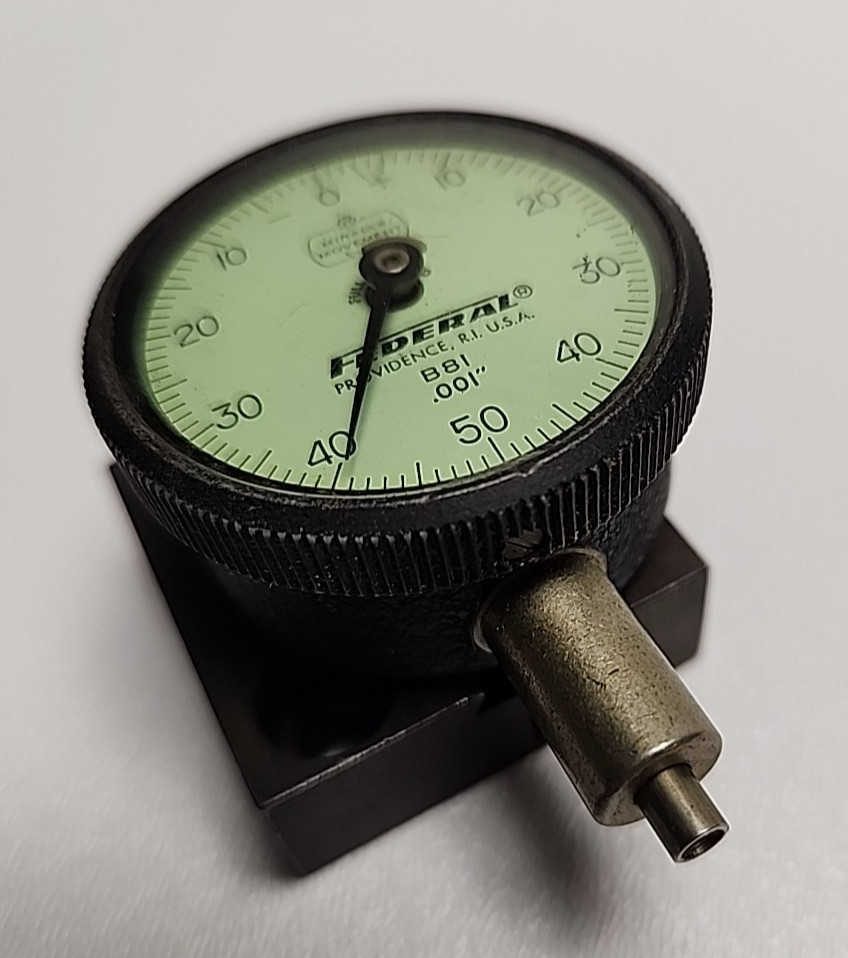 Federal "Miracle Movement" B81 .001 Dial Indicator With Adjustable Mount Used