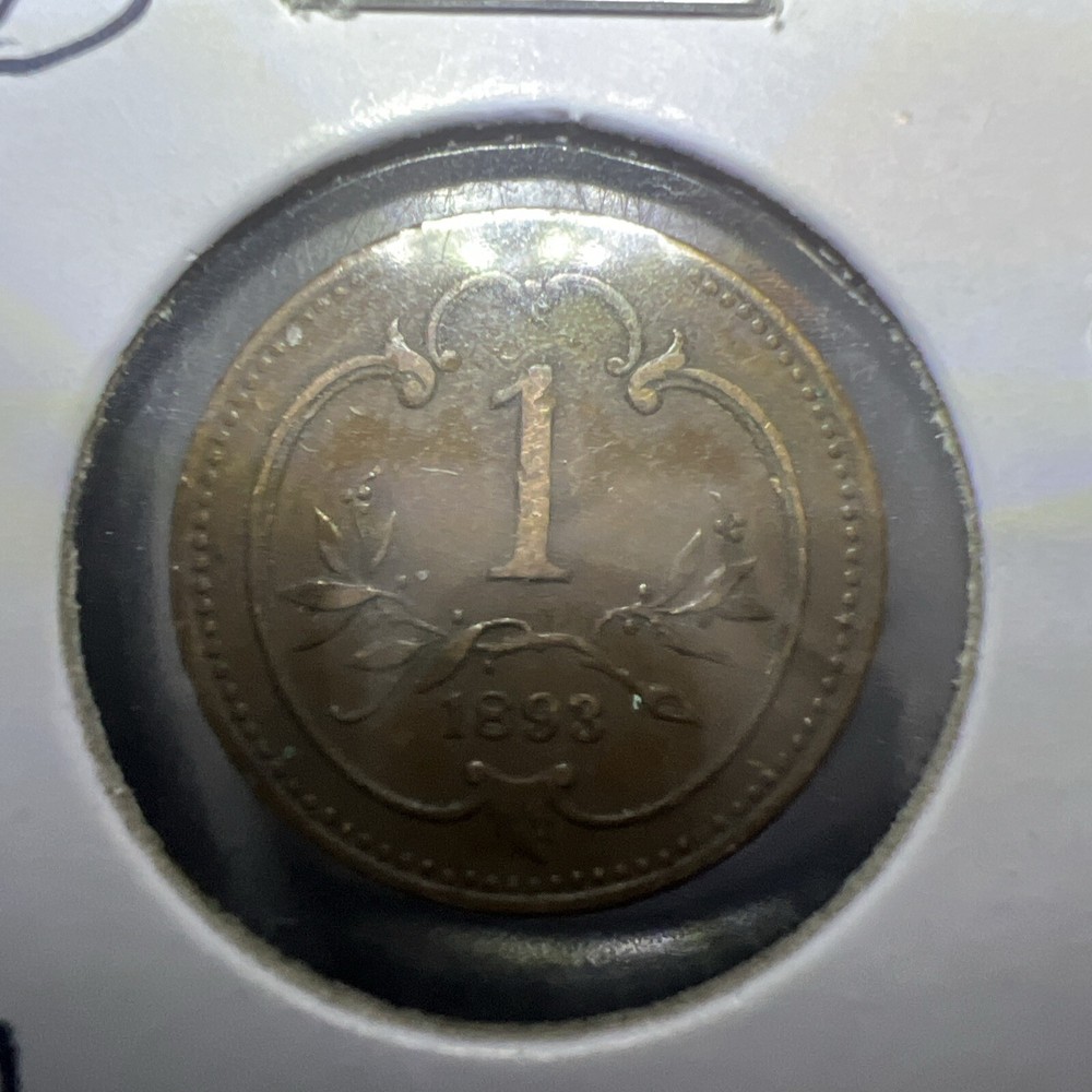 1893 Austria 1 Heller AU