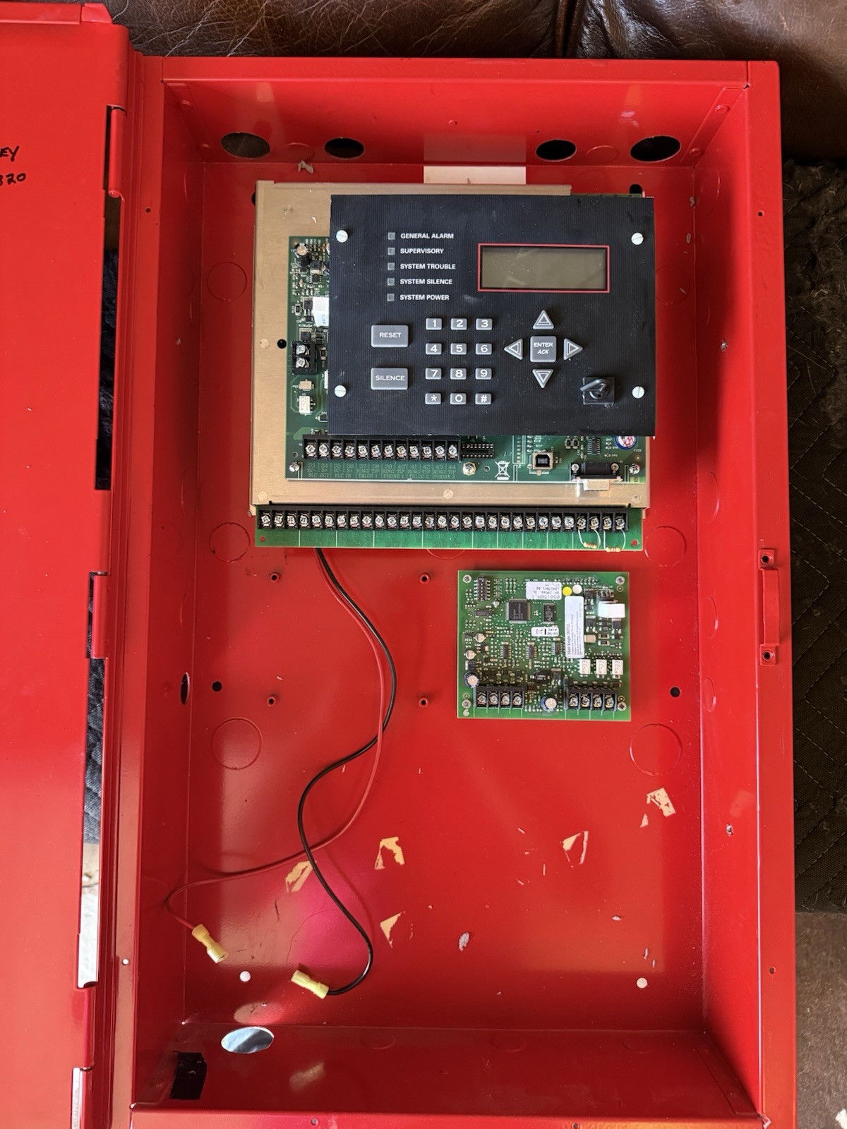 Silent Knight 5820XL fire alarm control panel. Working/Used