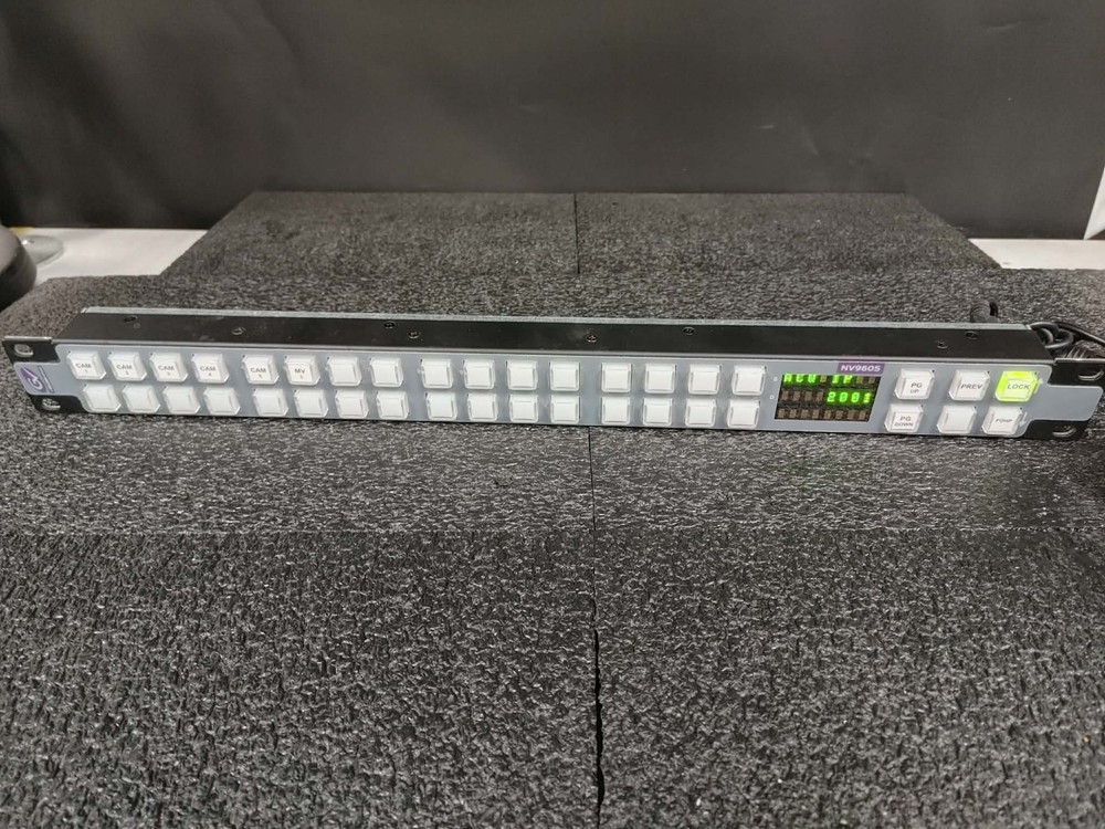 Belden GV Miranda NVision NV9605 1RU Multimode Paging Shallow Control Panel