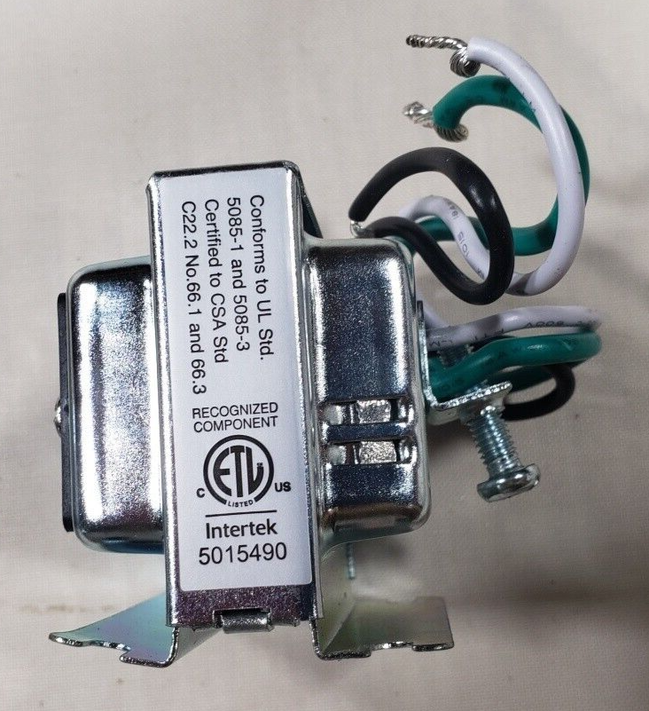 Utilitech #UT-125-90 Wired Transformer 120 VAC input/8 VAC Output #0063548