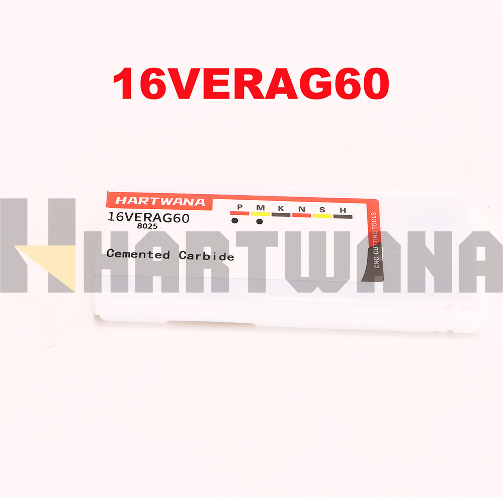 Lathe Threading Tool Holder External Vertical Threading Inserts 16VERAG60 10PCS