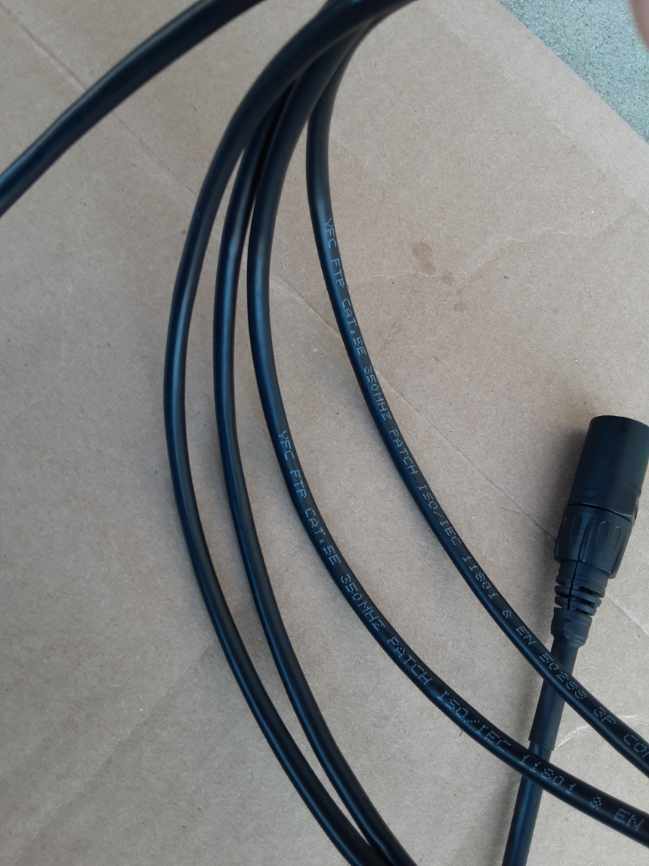 PRO CAT5E Tactical Shielded w/Neutrik Ethercon Digital Audio Cable RJ45