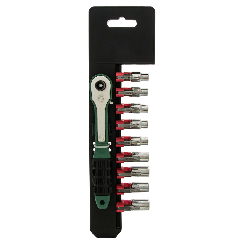 Ratchet Wrench Tool Set with 18pc Combination Bit and Socket Set
