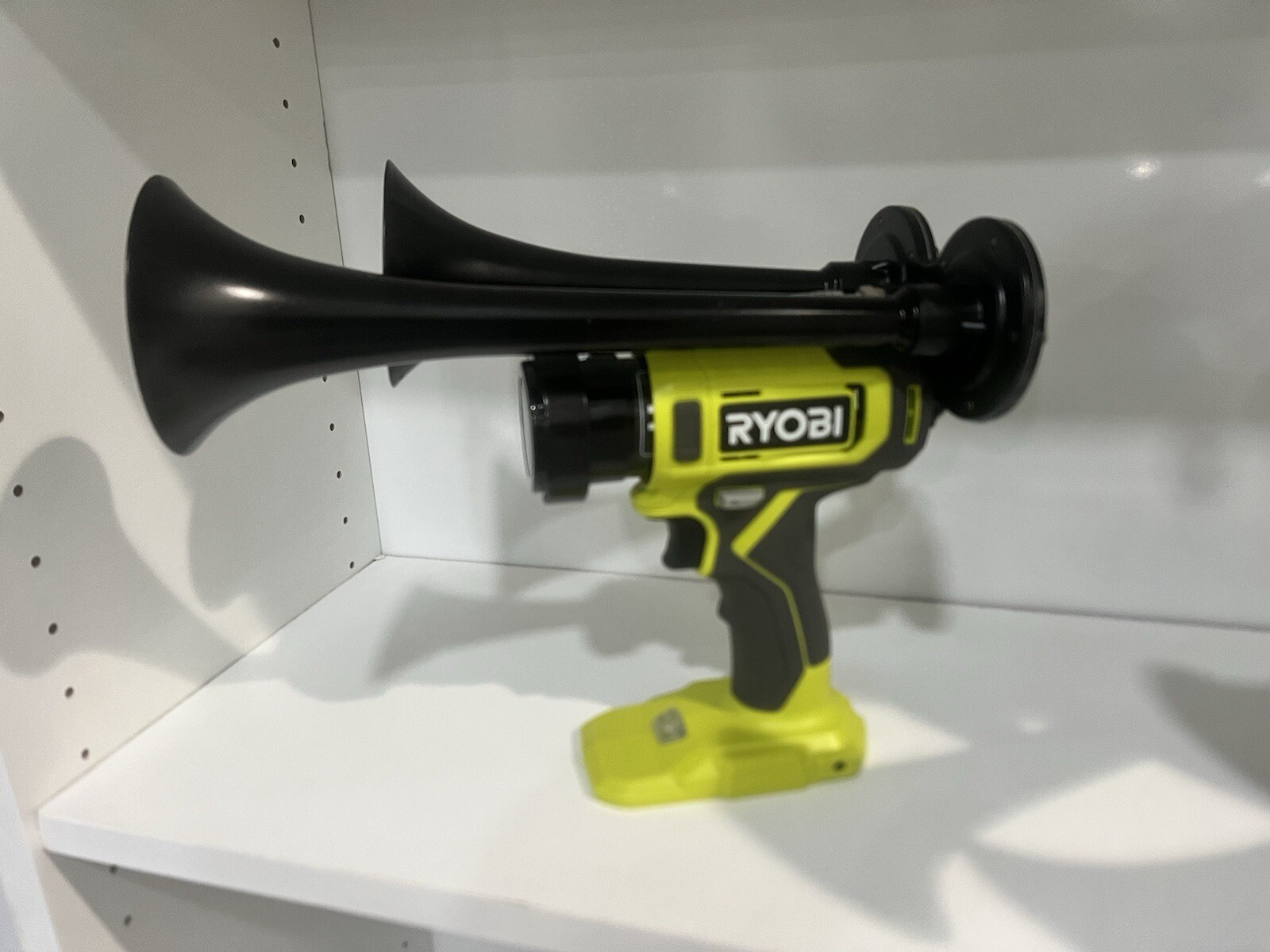 Ryobi 18v  Impact drill air train horn (black  Version)