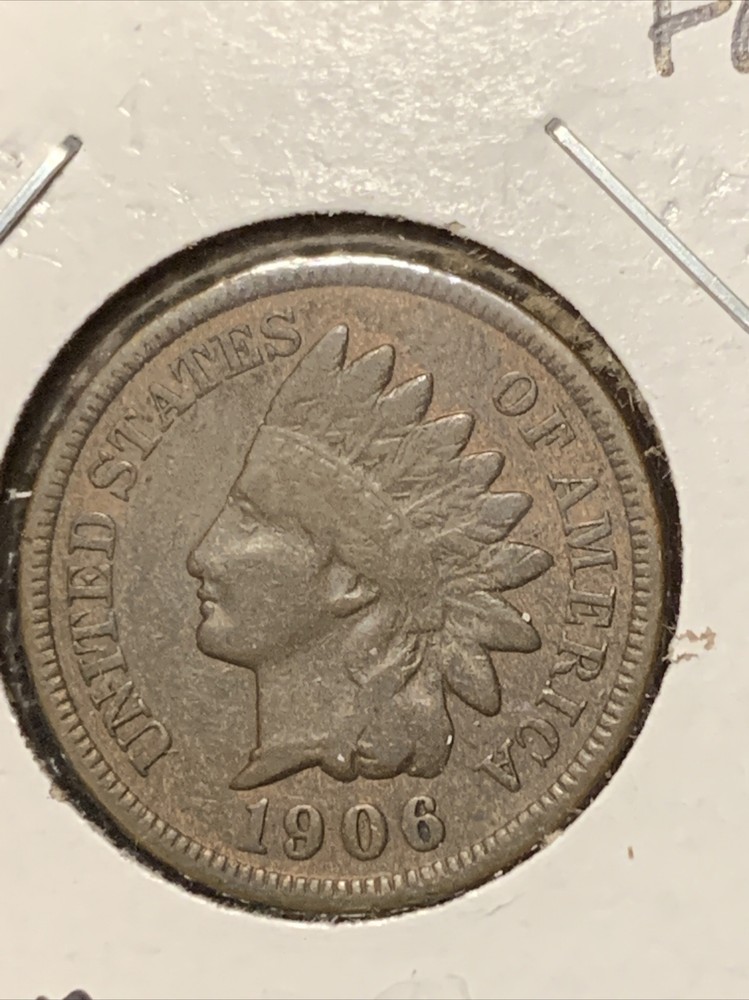 1906 Indian Head Cent ~ NICE F/VF ~