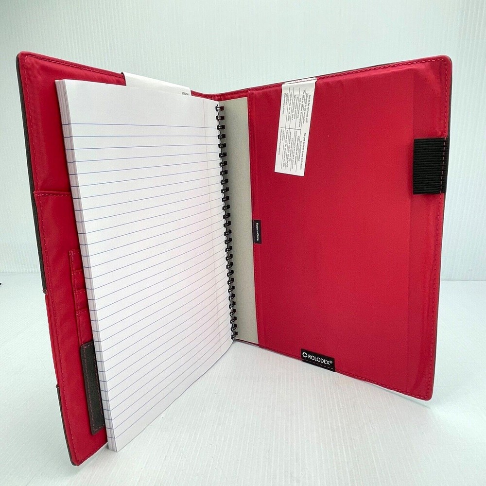 Rolodex 1752541 Identity Raspberry Fabric Interior Professional Journal!