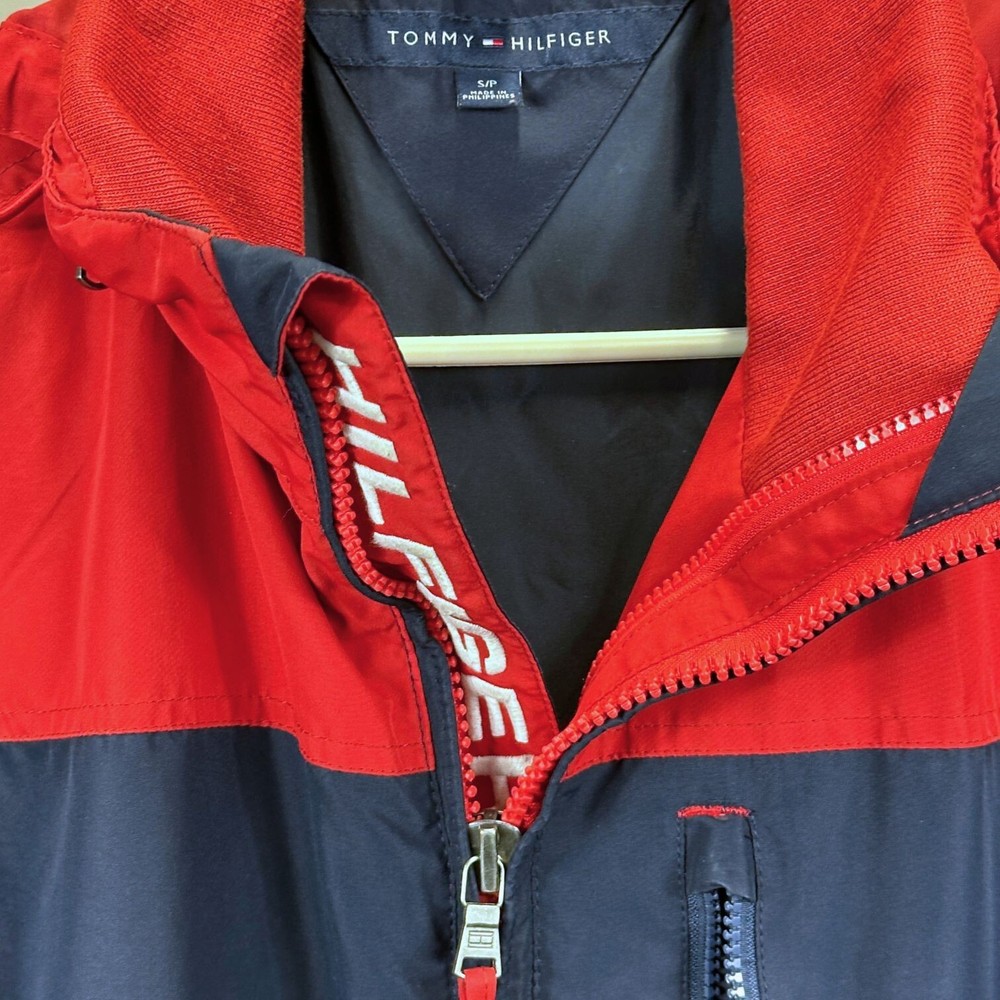 Tommy Hilfiger Men's Jacket - Navy / Red - Small