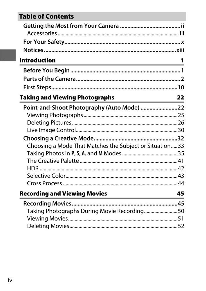 Nikon 1 S2 — Reference Manual User Guide Instructions — 234 Pages — USA Made