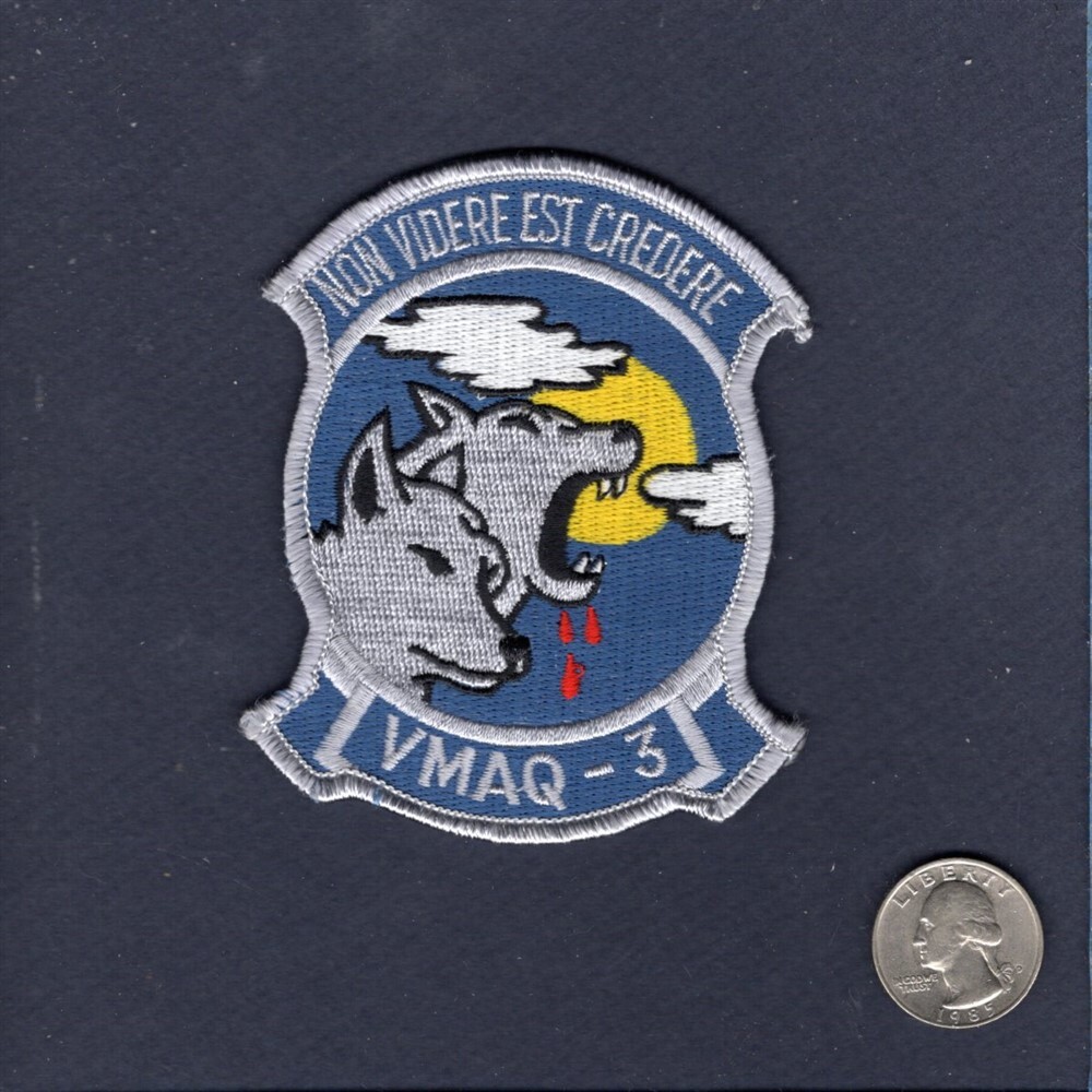 Original VMAQ-3 MOONDOGS Grumman EA-6B PROWLER USMC Squadron Patch