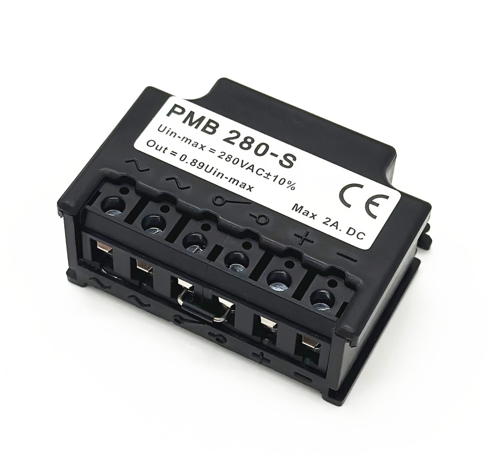 PMB 280-S full-wave rectifier module Uin-max=280VAC±10% Out=0.89 MAX 2A.DC