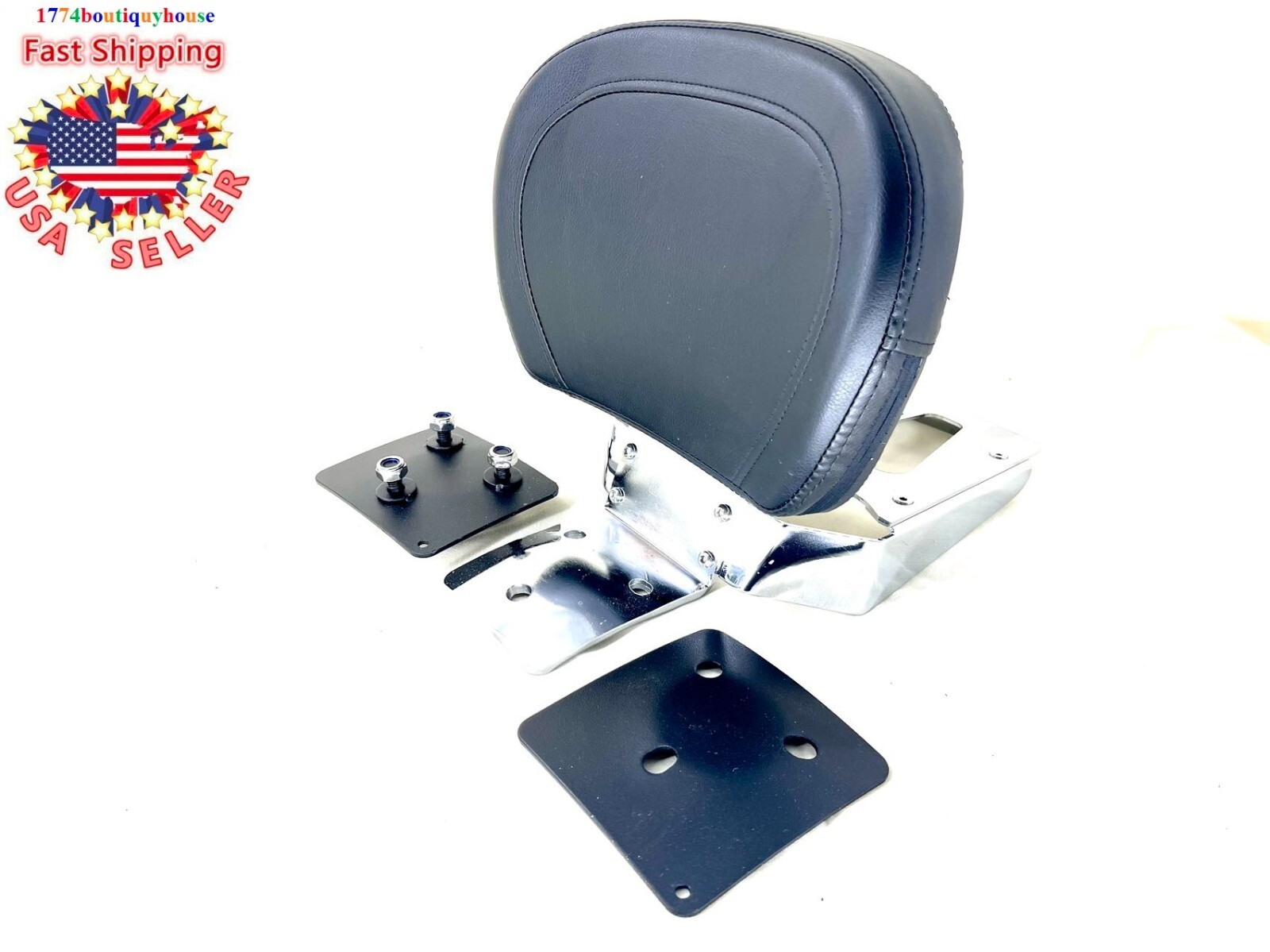 NEW Tall Backrest SISSY BAR LUGGAGE RACK Harley Softail Deuce 00-2007 51114-02HD