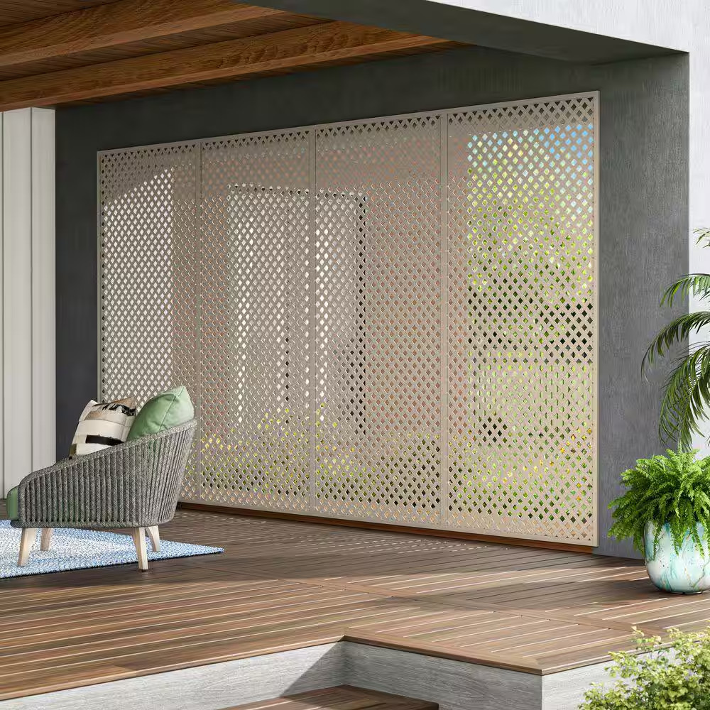 4 Ft. Clay Vinyl Lattice Divider Molding