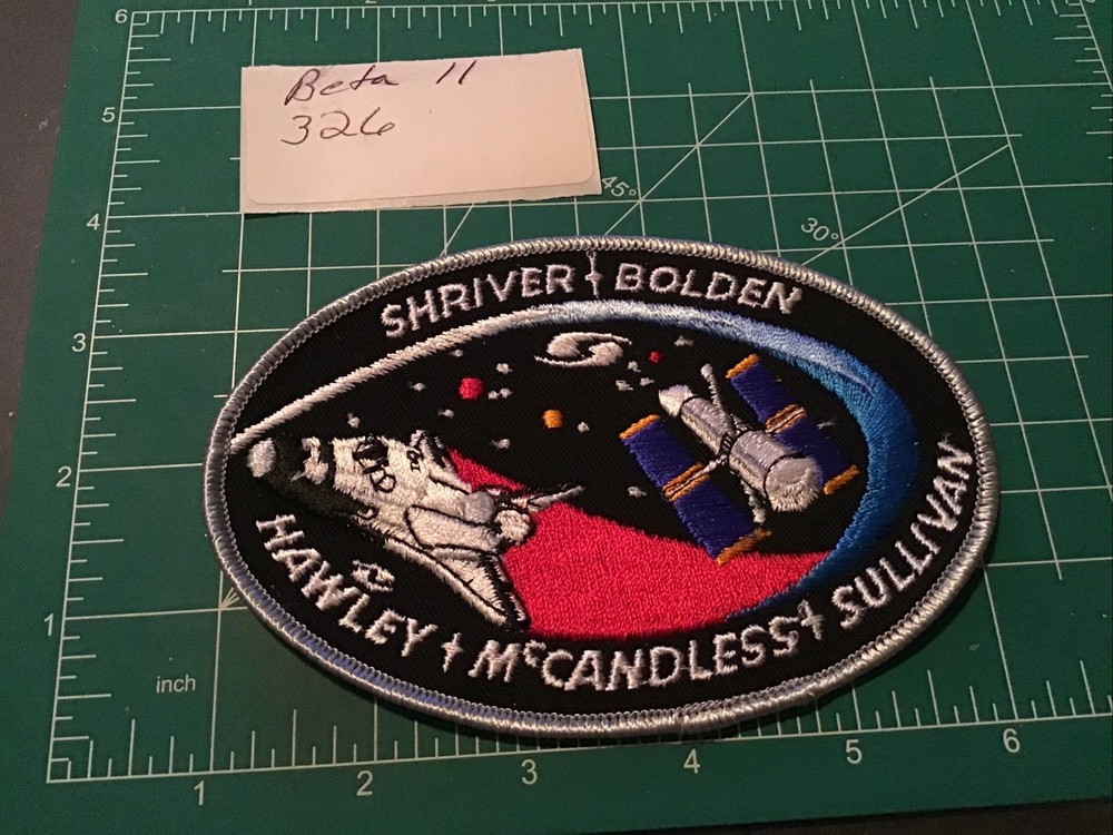 NASA Space Shuttle Hubble shriver bolden Hawley Sullivan mccandless Patch