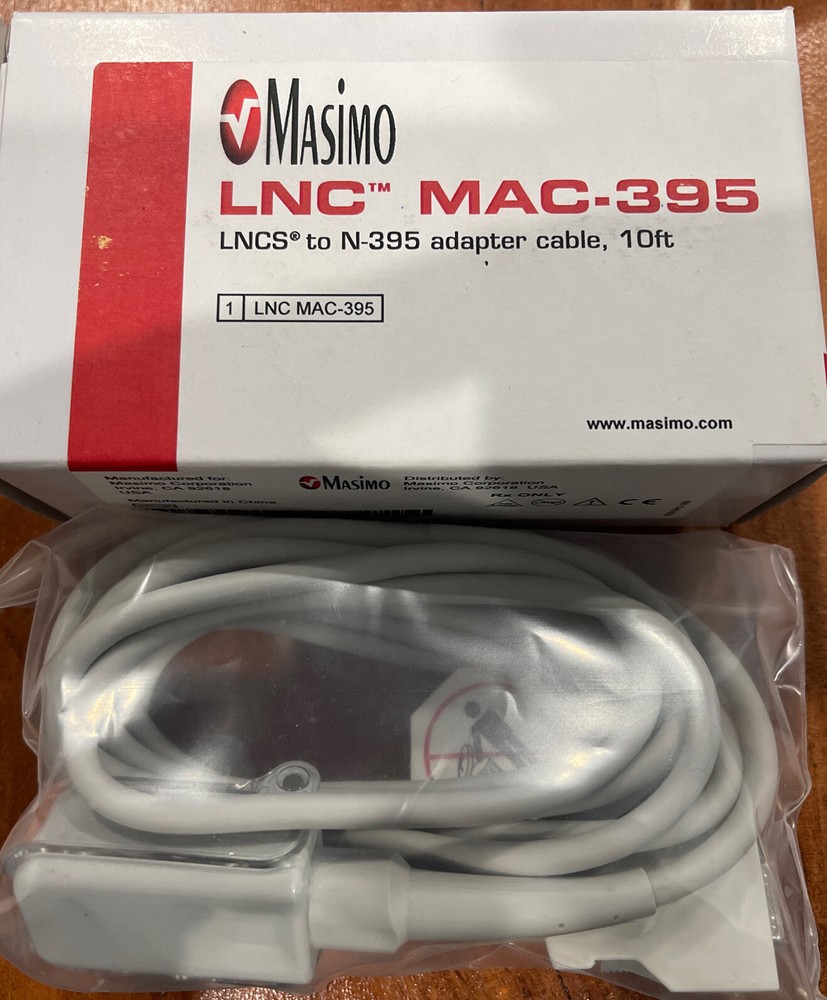 Masimo LNCS to N-395 adapter cable 10ft Ref 2269