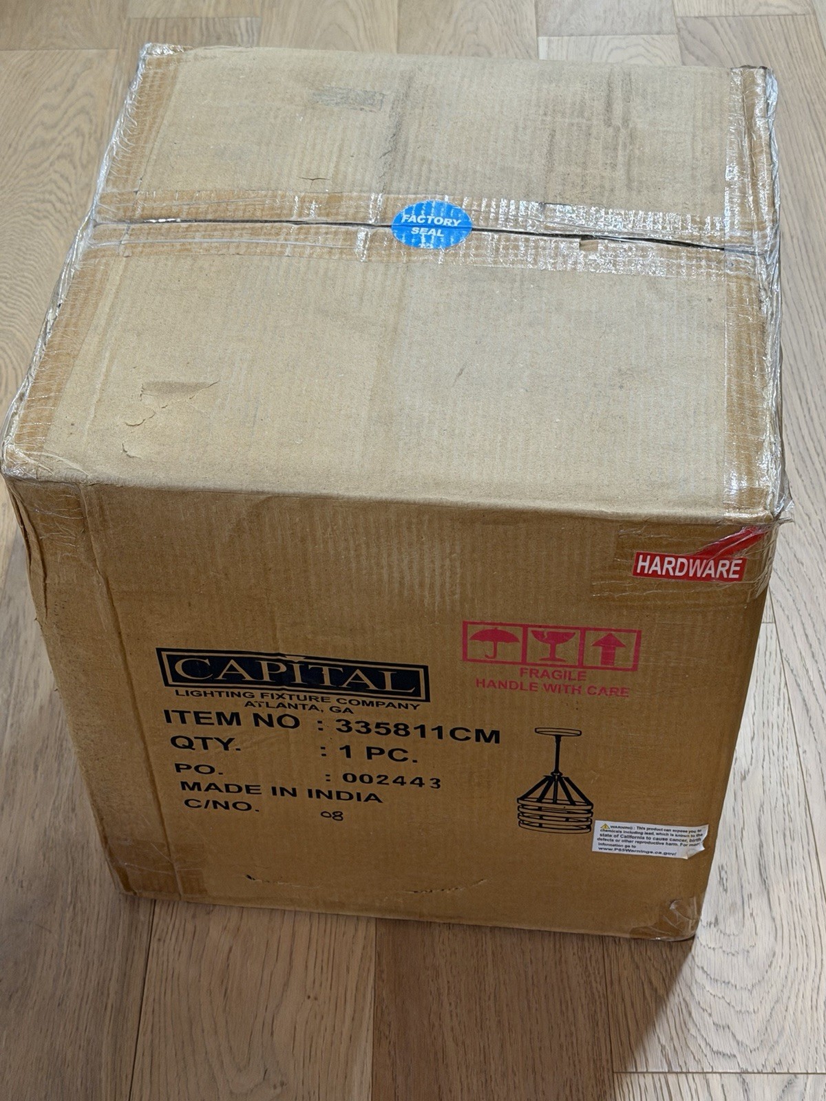 Capital Lighting 335811CM Industrial Pendant Light Carbon Gray Nickel 27in