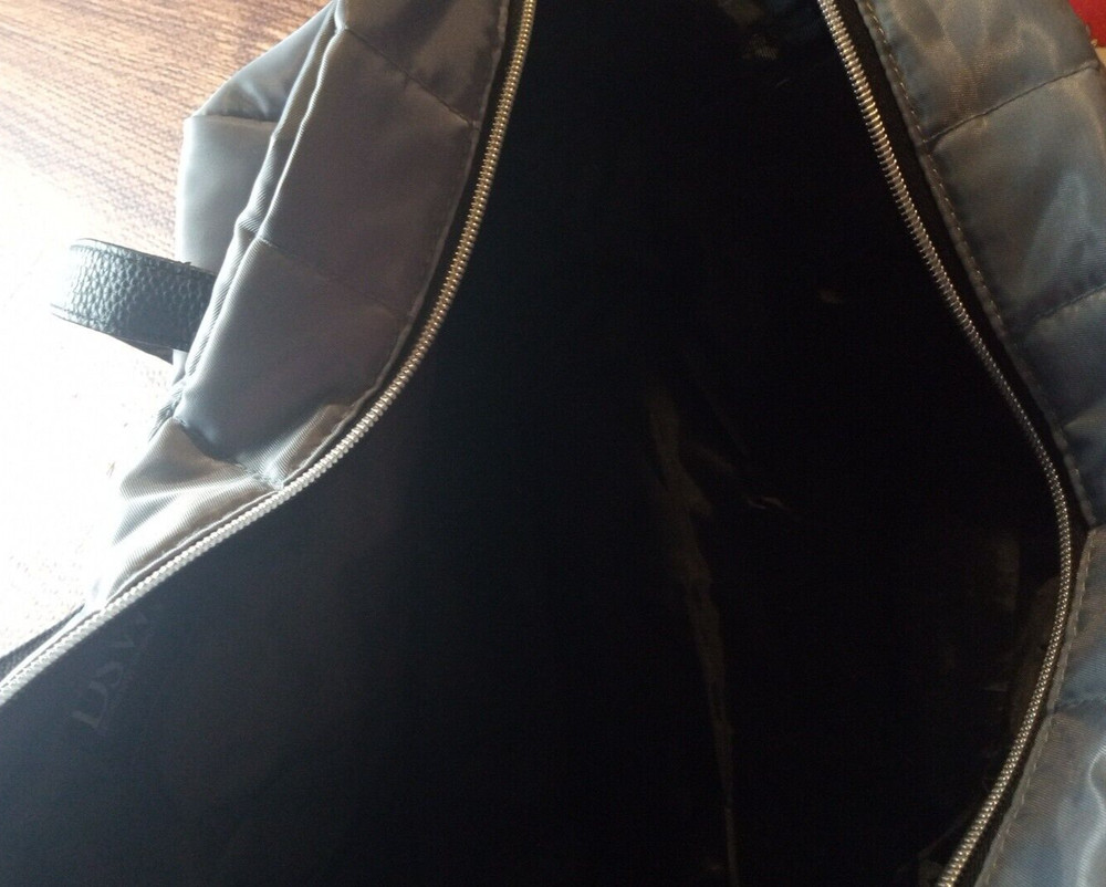 DSW SILVER GYM DUFFLE BAG