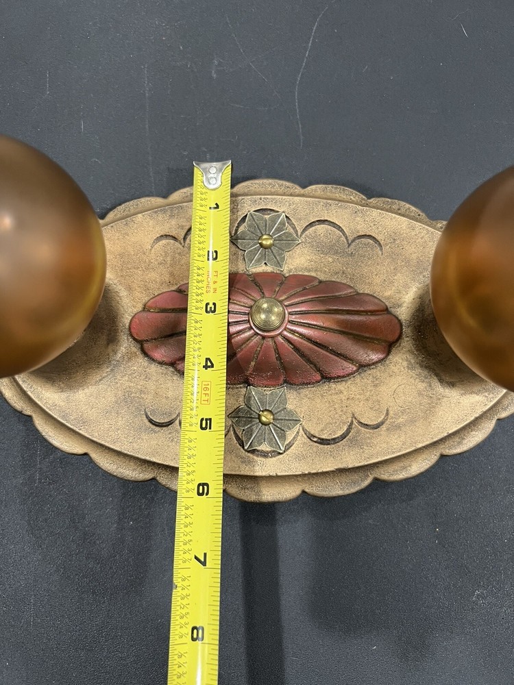 Flush antique Double Socket polychrome Fixture 25i