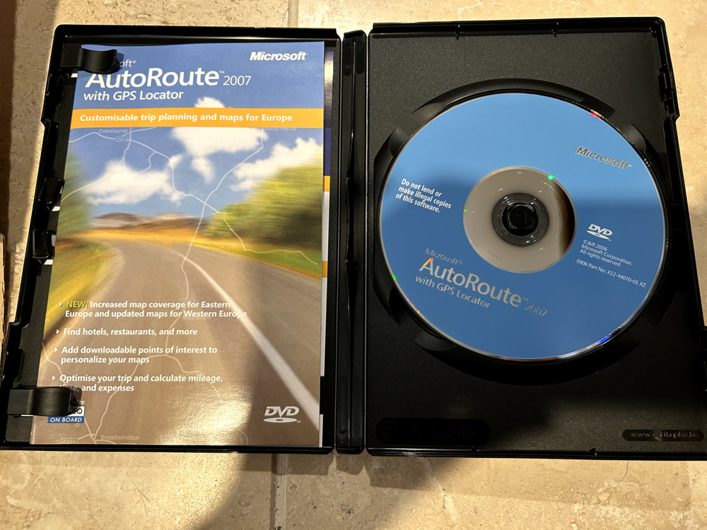 Microsoft Streets & Trips 2007 for PC USA GPS Locator Device Travel Map Software