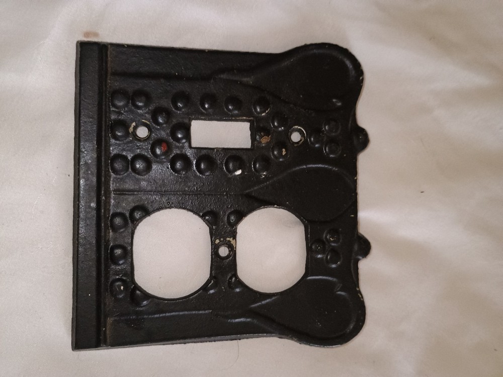 Vintage Solid brass switch plate outlet covers Coffee Time Beltrando Designs