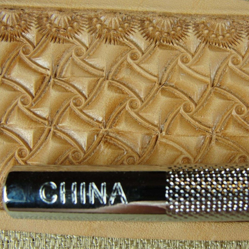 Leather Stamping Tool - E685-S Small Crazy Legs Geometric Stamp