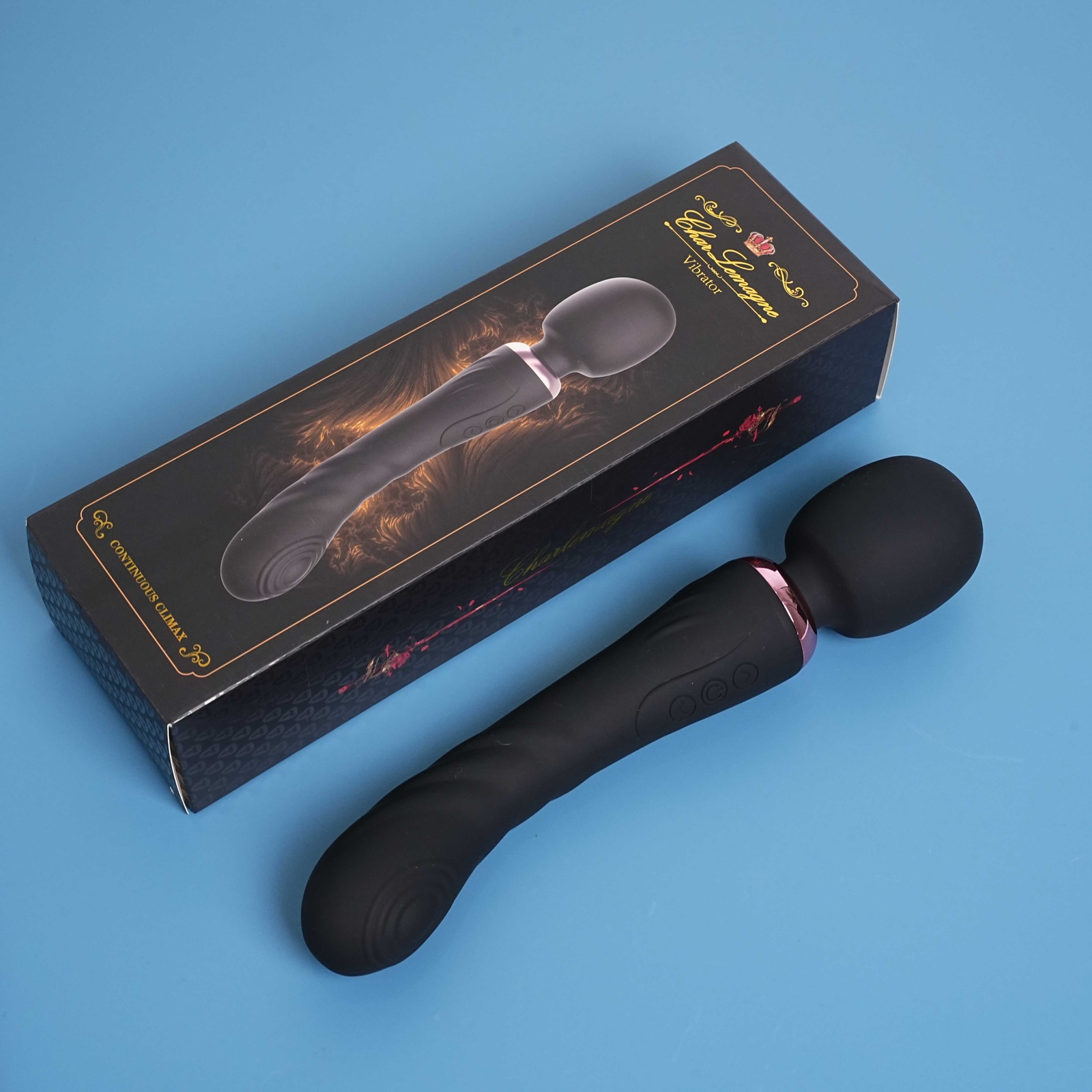 Dual Vibrator Dildo G-Spot Massage Wand Real Clit Stimulator Sex Toys for Women