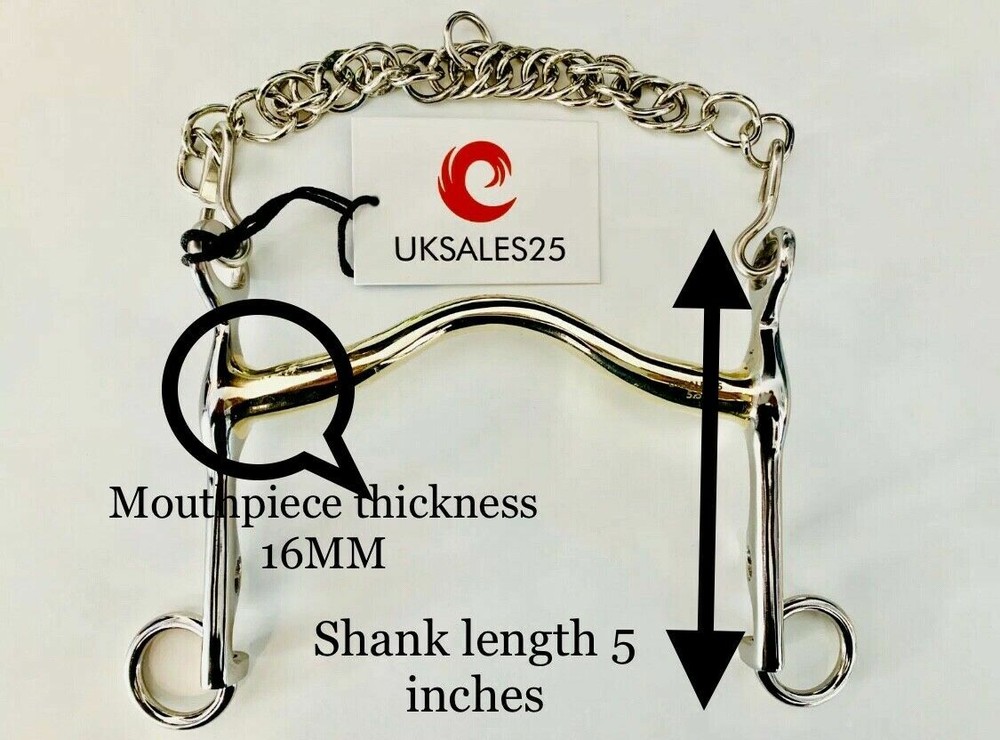 Weymouth Bradoon Bridle Bits Set 55MM Ring 12MM (UKSALES25®) *SAME DAY DISPATCH*