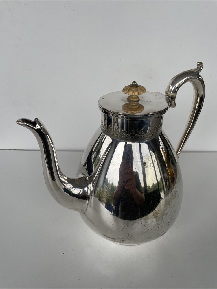 Vintage Silver Plate Coffee Pot Marked With SBrs B 1082